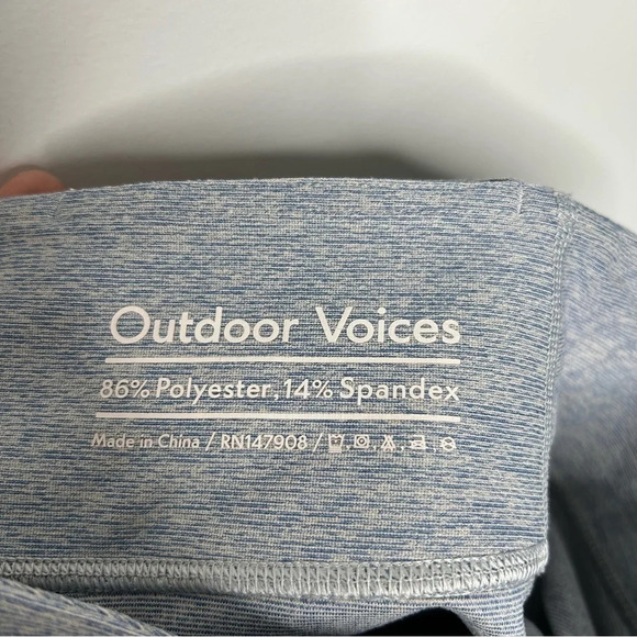 Outdoor Voices Warmup Leggings in Blue Quartz Women’s Medium Gym Athleisure - Picture 8 of 9